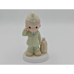 Precious Moments Bless Those Who Serve Figurine 1991 Enesco 526576 Military Gift